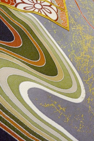 画像14: O0509J 女性用留袖  シルク（正絹） 黒, 菊 【中古】【USED】【リサイクル】 ★★★☆☆【O0509J】 (14)