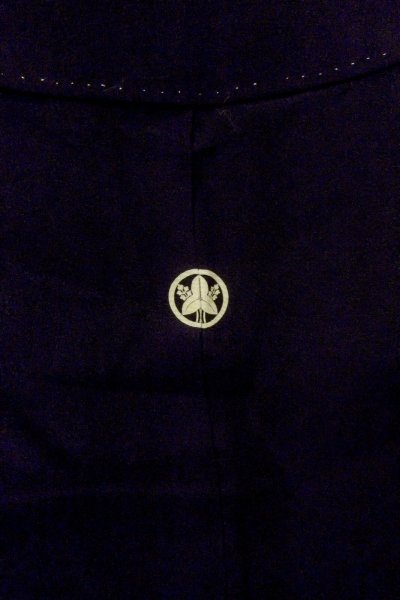 画像4: O0509L 女性用留袖  シルク（正絹） 黒, ぼたん 【中古】【USED】【リサイクル】 ★★★☆☆【O0509L】 (4)