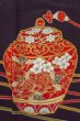 画像10: O0509L 女性用留袖  シルク（正絹） 黒, ぼたん 【中古】【USED】【リサイクル】 ★★★☆☆【O0509L】 (10)
