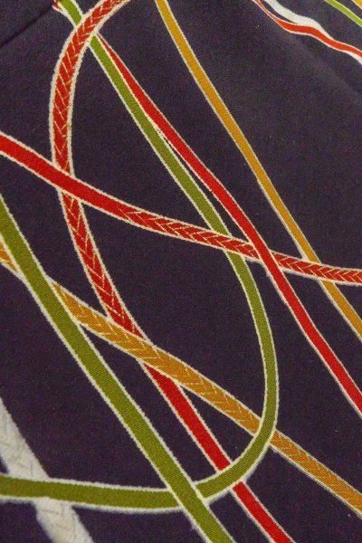 画像13: O0509L 女性用留袖  シルク（正絹） 黒, ぼたん 【中古】【USED】【リサイクル】 ★★★☆☆【O0509L】 (13)