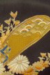 画像9: O0509M 女性用留袖  シルク（正絹） 黒, ぼたん 【中古】【USED】【リサイクル】 ★☆☆☆☆【O0509M】 (9)