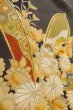 画像12: O0509M 女性用留袖  シルク（正絹） 黒, ぼたん 【中古】【USED】【リサイクル】 ★☆☆☆☆【O0509M】 (12)