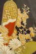 画像14: O0509M 女性用留袖  シルク（正絹） 黒, ぼたん 【中古】【USED】【リサイクル】 ★☆☆☆☆【O0509M】 (14)