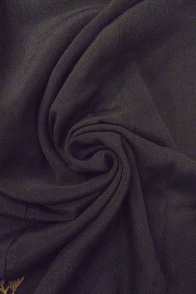 画像16: O0509M 女性用留袖  シルク（正絹） 黒, ぼたん 【中古】【USED】【リサイクル】 ★☆☆☆☆【O0509M】 (16)