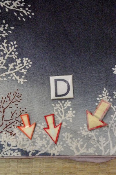 画像18: O0509P 女性用留袖  シルク（正絹） 黒, 木 【中古】【USED】【リサイクル】 ★★☆☆☆【O0509P】 (18)