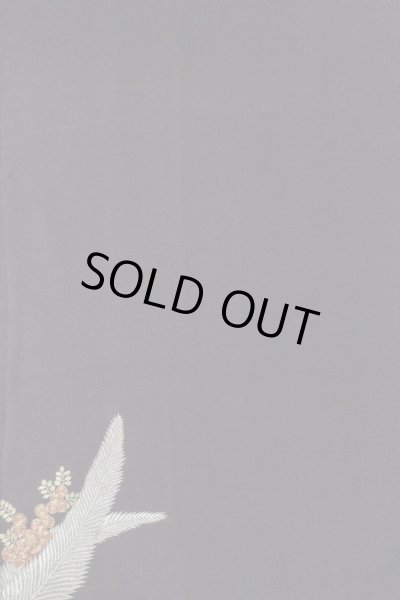 画像6: O0509R 女性用留袖  シルク（正絹） 黒, 花 【中古】【USED】【リサイクル】 ★★☆☆☆【O0509R】 (6)