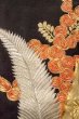 画像8: O0509R 女性用留袖  シルク（正絹） 黒, 花 【中古】【USED】【リサイクル】 ★★☆☆☆【O0509R】 (8)