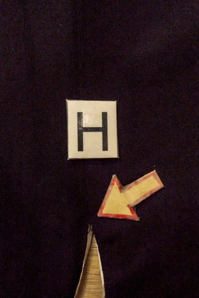 画像23: O0509R 女性用留袖  シルク（正絹） 黒, 花 【中古】【USED】【リサイクル】 ★★☆☆☆【O0509R】 (23)