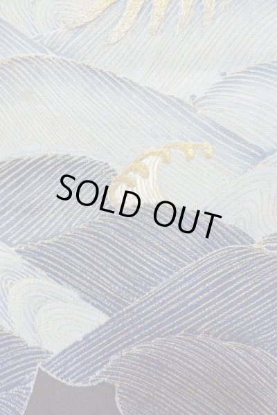 画像9: O0509S 女性用留袖  シルク（正絹） 黒, 鶴 【中古】【USED】【リサイクル】 ★★☆☆☆【O0509S】 (9)