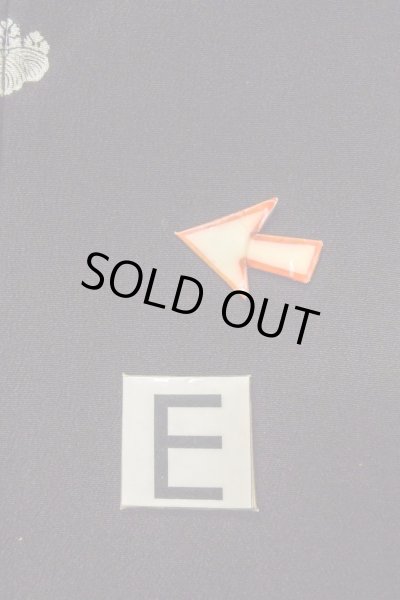 画像20: O0509S 女性用留袖  シルク（正絹） 黒, 鶴 【中古】【USED】【リサイクル】 ★★☆☆☆【O0509S】 (20)