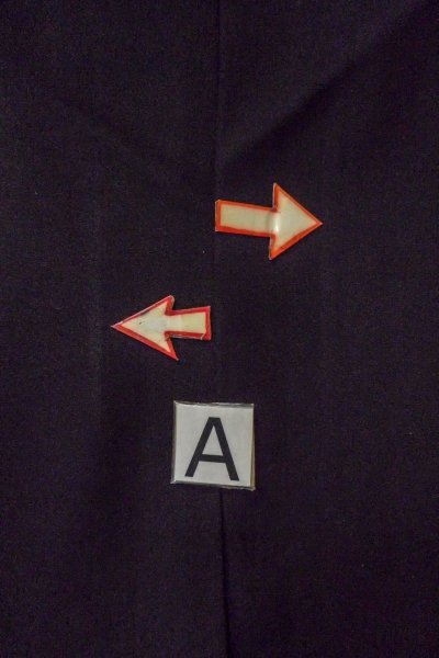 画像17: O0509U 女性用留袖  化繊 黒, 梅 【中古】【USED】【リサイクル】 ★★★☆☆【O0509U】 (17)