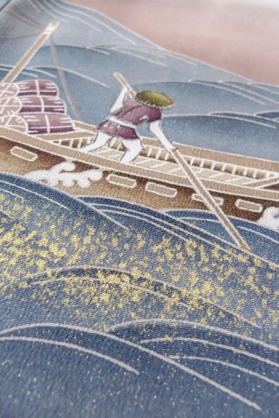 画像13: O0509V 女性用留袖  シルク（正絹） 黒, 梅 【中古】【USED】【リサイクル】 ★★★★☆【O0509V】 (13)