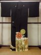 画像2: O0509W 女性用留袖  シルク（正絹） 黒, 菊 【中古】【USED】【リサイクル】 ★★★☆☆【O0509W】 (2)