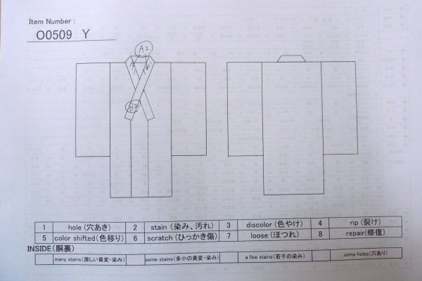 画像16: O0509Y 女性用留袖  シルク（正絹） 黒, 梅 【中古】【USED】【リサイクル】 ★★★☆☆【O0509Y】 (16)