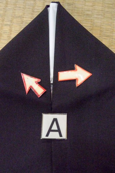 画像17: O0509Y 女性用留袖  シルク（正絹） 黒, 梅 【中古】【USED】【リサイクル】 ★★★☆☆【O0509Y】 (17)