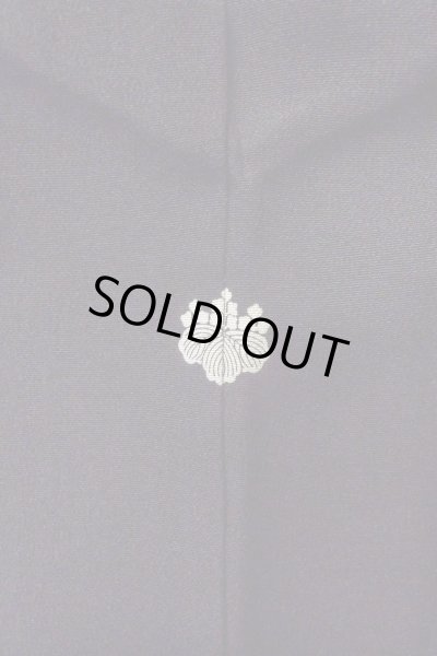 画像4: O0509Z 女性用留袖  シルク（正絹） 黒, ぼたん 【中古】【USED】【リサイクル】 ★★★☆☆【O0509Z】 (4)