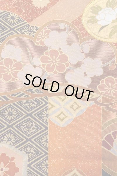 画像11: O0509Z 女性用留袖  シルク（正絹） 黒, ぼたん 【中古】【USED】【リサイクル】 ★★★☆☆【O0509Z】 (11)