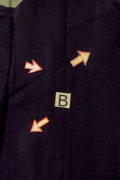 画像19: O0510A 女性用留袖  化繊 黒, 梅 【中古】【USED】【リサイクル】 ★★☆☆☆【O0510A】 (19)