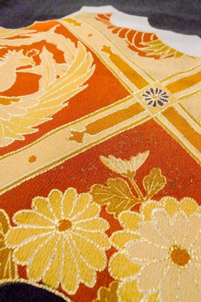 画像14: O0510C 女性用留袖  シルク（正絹） 黒, 菊 【中古】【USED】【リサイクル】 ★★★☆☆【O0510C】 (14)