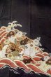 画像5: O0510D 女性用留袖  シルク（正絹） 黒, 菊 【中古】【USED】【リサイクル】 ★☆☆☆☆【O0510D】 (5)