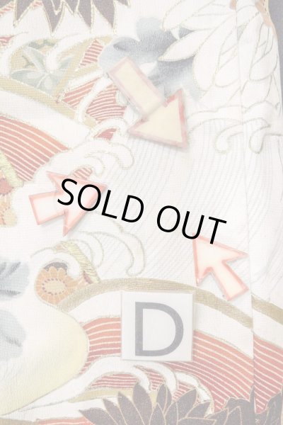 画像21: O0510D 女性用留袖  シルク（正絹） 黒, 菊 【中古】【USED】【リサイクル】 ★☆☆☆☆【O0510D】 (21)