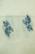 画像5: O0528P 八寸（袋名古屋）帯 女性用着物 麻  淡い 水色 花 【中古】 【USED】 【リサイクル】 ★☆☆☆☆ (5)