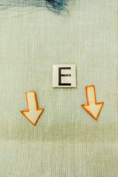 画像17: O0528P 八寸（袋名古屋）帯 女性用着物 麻  淡い 水色 花 【中古】 【USED】 【リサイクル】 ★☆☆☆☆ (17)