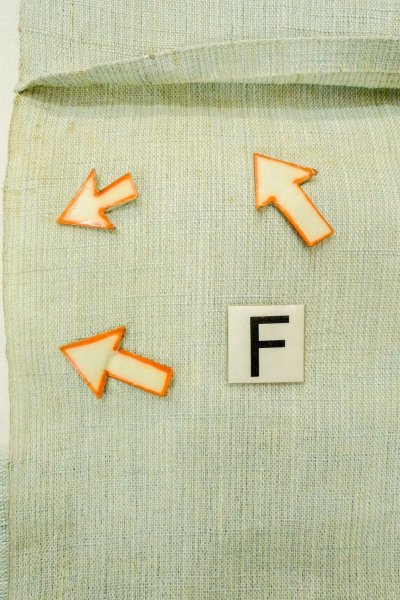 画像18: O0528P 八寸（袋名古屋）帯 女性用着物 麻  淡い 水色 花 【中古】 【USED】 【リサイクル】 ★☆☆☆☆ (18)