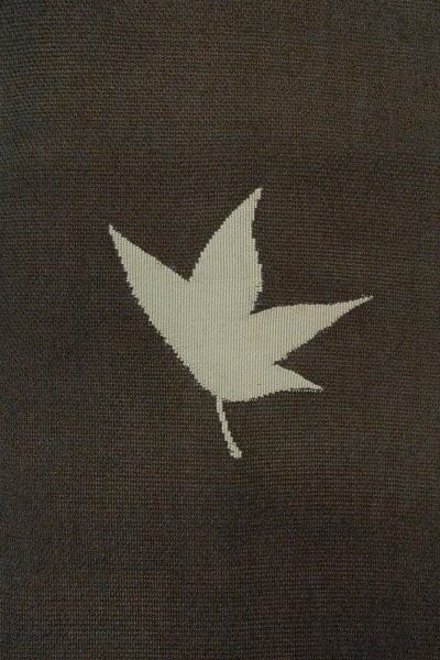 画像5: O0528Q 名古屋帯 女性用着物 麻   黒 もみじ 【中古】 【USED】 【リサイクル】 ★☆☆☆☆ (5)