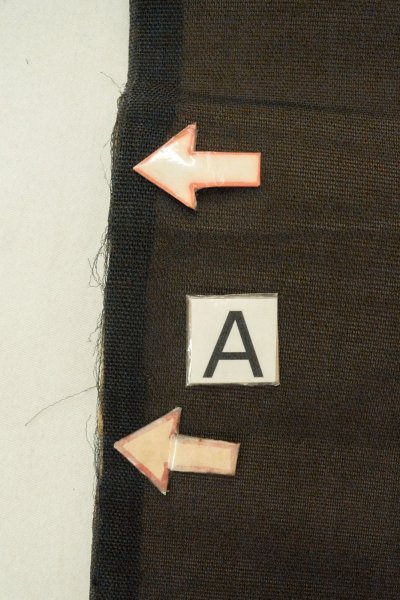 画像13: O0528Q 名古屋帯 女性用着物 麻   黒 もみじ 【中古】 【USED】 【リサイクル】 ★☆☆☆☆ (13)