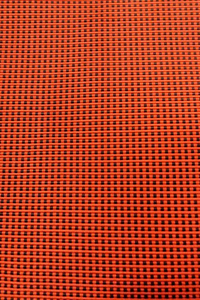 画像7: O0528R 八寸（袋名古屋）帯 女性用着物 シルク（正絹）  鮮やか 朱赤 チェック柄 【中古】 【USED】 【リサイクル】 ★★☆☆☆ (7)