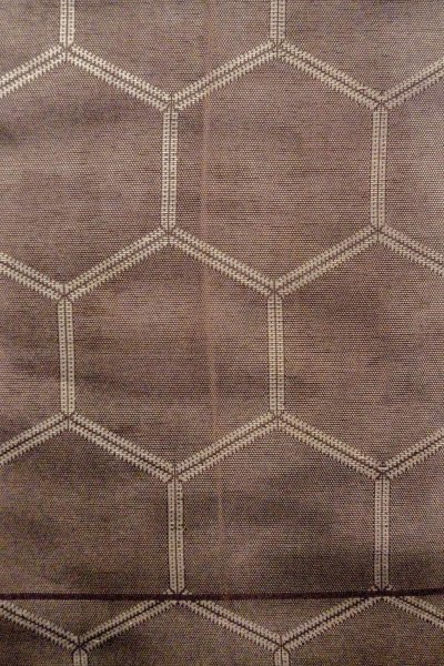 画像4: O0528V 袋帯 女性用着物 麻  深い 紫色 亀甲 【中古】 【USED】 【リサイクル】 ★★☆☆☆ (4)