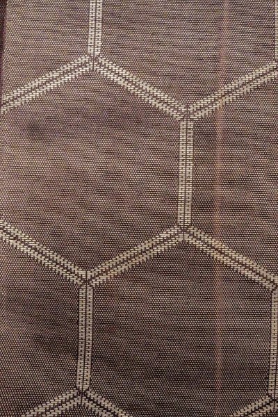 画像7: O0528V 袋帯 女性用着物 麻  深い 紫色 亀甲 【中古】 【USED】 【リサイクル】 ★★☆☆☆ (7)