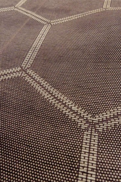 画像8: O0528V 袋帯 女性用着物 麻  深い 紫色 亀甲 【中古】 【USED】 【リサイクル】 ★★☆☆☆ (8)