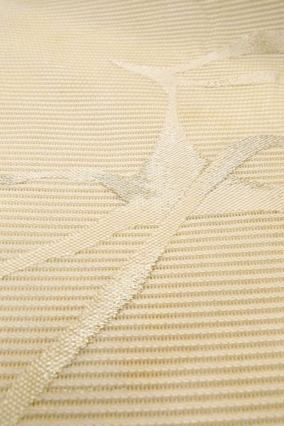 画像10: O0528Z 名古屋帯 女性用着物 麻   オフ　ホワイト 抽象的模様 【中古】 【USED】 【リサイクル】 ★★☆☆☆ (10)