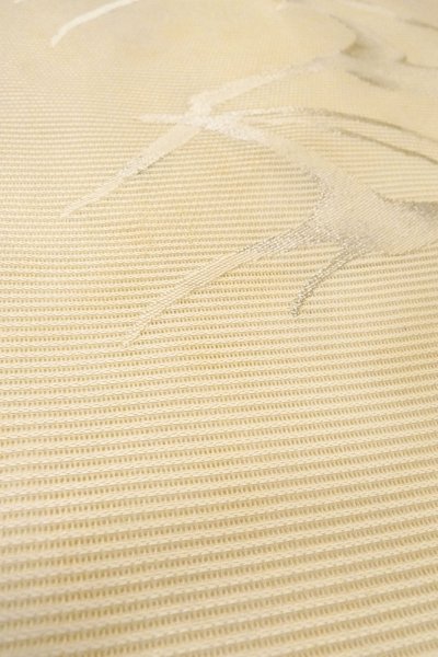 画像11: O0528Z 名古屋帯 女性用着物 麻   オフ　ホワイト 抽象的模様 【中古】 【USED】 【リサイクル】 ★★☆☆☆ (11)