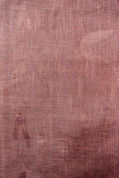 画像3: O0529A 八寸（袋名古屋）帯 女性用着物 麻 淡い 灰色がかった 紫色 抽象的模様 【中古】 【USED】 【リサイクル】 ★★☆☆☆ (3)