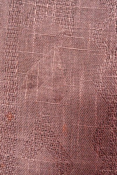 画像6: O0529A 八寸（袋名古屋）帯 女性用着物 麻 淡い 灰色がかった 紫色 抽象的模様 【中古】 【USED】 【リサイクル】 ★★☆☆☆ (6)