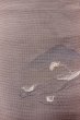 画像3: O0529B 八寸（袋名古屋）帯 女性用着物 麻  灰色がかった 紫色 鳥 【中古】 【USED】 【リサイクル】 ★★☆☆☆ (3)