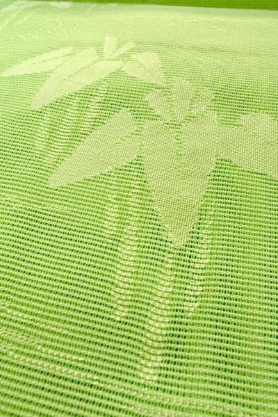 画像8: O0529C 八寸（袋名古屋）帯 女性用着物 麻  薄い 黄緑色 あやめ 【中古】 【USED】 【リサイクル】 ★★★☆☆ (8)