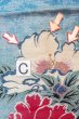 画像16: O0606E 名古屋帯 女性用着物 麻  光沢のある 銀色 花 【中古】 【USED】 【リサイクル】 ★☆☆☆☆ (16)