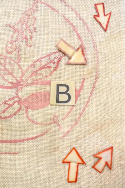 画像15: O0606G 名古屋帯 女性用着物 麻   アイボリー つた 【中古】 【USED】 【リサイクル】 ★★☆☆☆ (15)