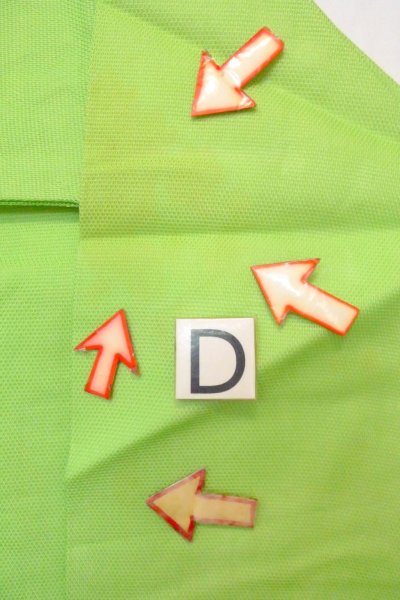 画像18: O0606H 名古屋帯 女性用着物 麻  薄い 黄緑色 笹 【中古】 【USED】 【リサイクル】 ★★☆☆☆ (18)