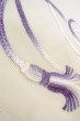 画像9: O0606J 名古屋帯 女性用着物 麻  薄い オフ　ホワイト 房付き紐 【中古】 【USED】 【リサイクル】 ★★★☆☆ (9)