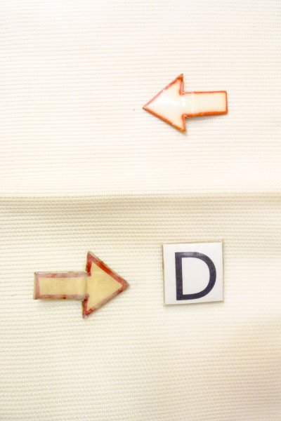 画像17: O0606J 名古屋帯 女性用着物 麻  薄い オフ　ホワイト 房付き紐 【中古】 【USED】 【リサイクル】 ★★★☆☆ (17)