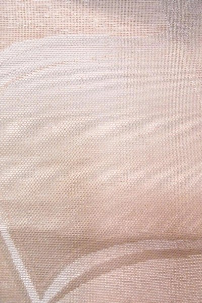 画像6: O0606K 袋帯 女性用着物 麻 光沢のある 淡い 桃色 幾何学模様 【中古】 【USED】 【リサイクル】 ★★★☆☆ (6)
