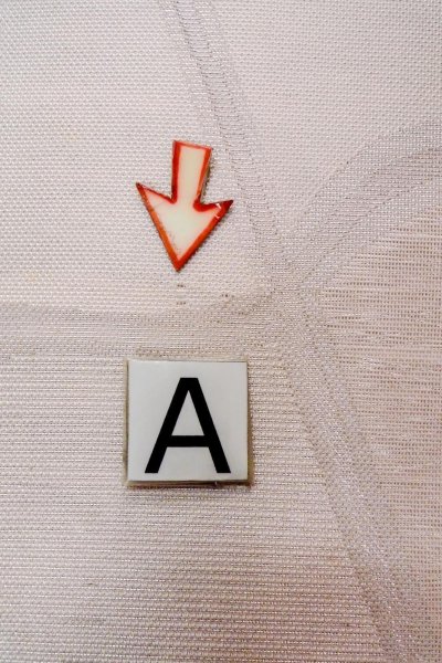 画像16: O0606K 袋帯 女性用着物 麻 光沢のある 淡い 桃色 幾何学模様 【中古】 【USED】 【リサイクル】 ★★★☆☆ (16)