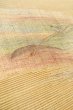 画像8: O0606O 袋帯 女性用着物 麻  灰色がかった 黄色 抽象的模様 【中古】 【USED】 【リサイクル】 ★★★☆☆ (8)