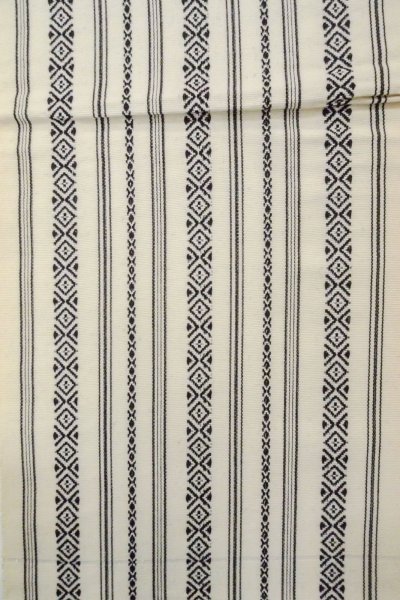 画像4: O0606P 袋帯 女性用着物 ウール   アイボリー 献上柄 【中古】 【USED】 【リサイクル】 ★☆☆☆☆ (4)