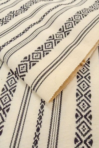 画像11: O0606P 袋帯 女性用着物 ウール   アイボリー 献上柄 【中古】 【USED】 【リサイクル】 ★☆☆☆☆ (11)